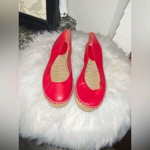 Cole Haan Red Espadrille Flats